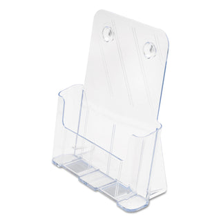 DocuHolder for Countertop/Wall-Mount, Magazine, 9.25w x 3.75d x 10.75h, Clear - 