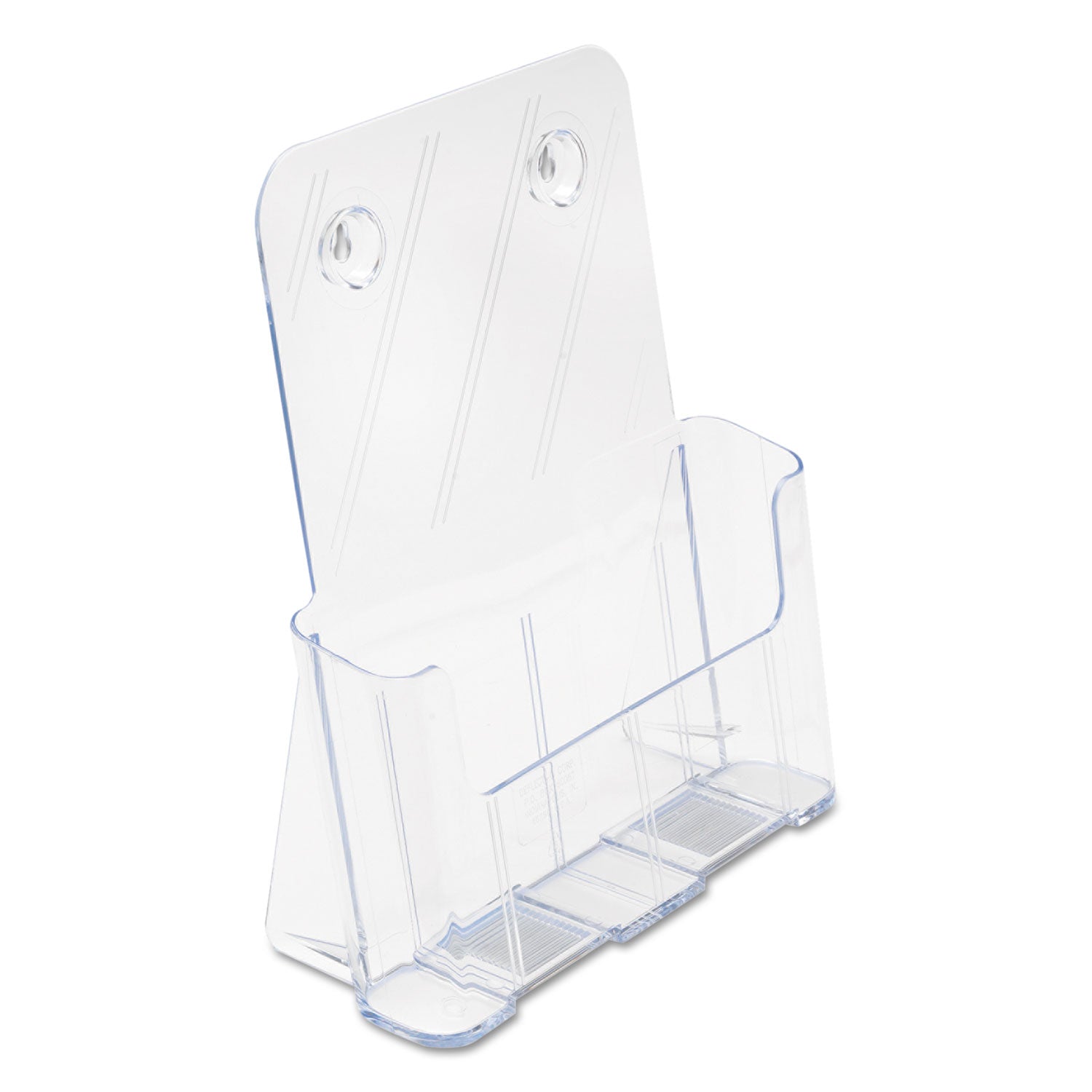 DocuHolder for Countertop/Wall-Mount, Magazine, 9.25w x 3.75d x 10.75h, Clear - 