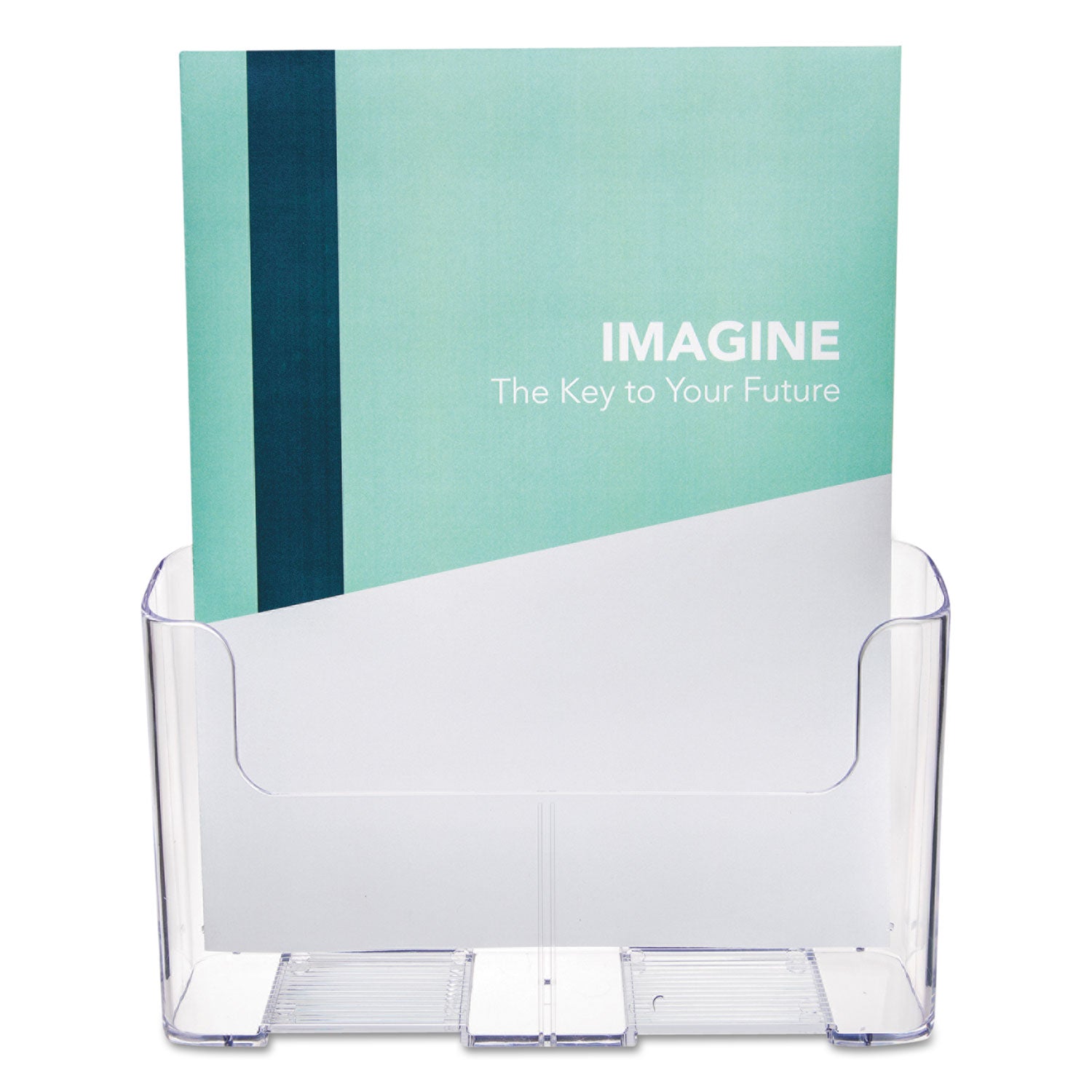 DocuHolder for Countertop/Wall-Mount, Magazine, 9.25w x 3.75d x 10.75h, Clear - 