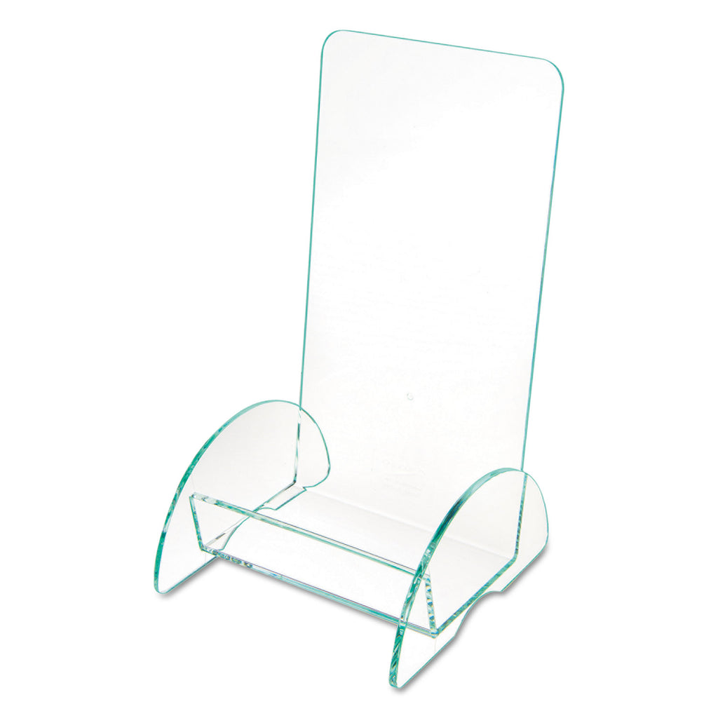 Euro-Style DocuHolder, Leaflet Size, 4.5w x 4.5d x 7.88h, Green Tinted - 