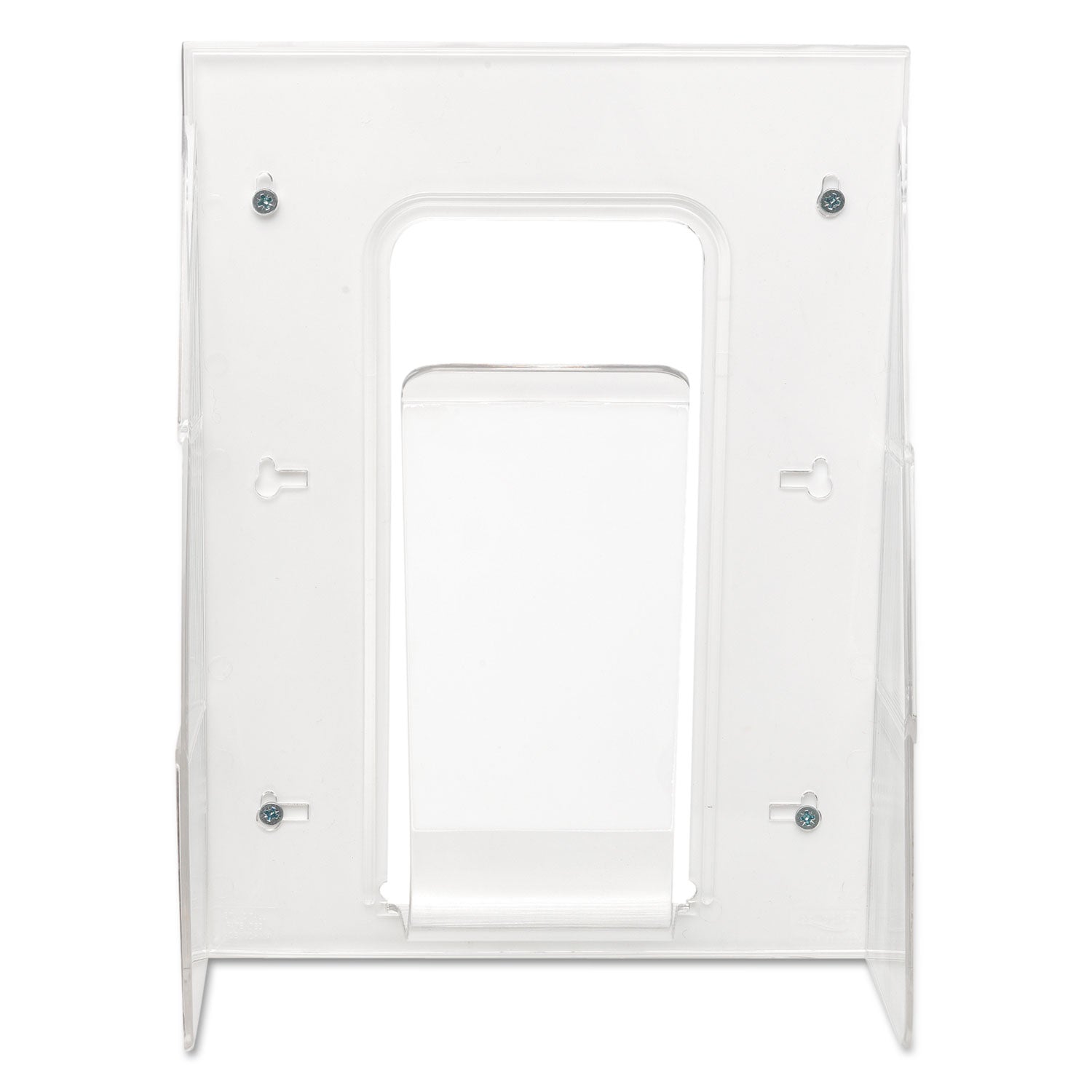 Stand-Tall Wall-Mount Literature Rack, Magazine, 9.13w x 3.25d x 11.88h, Clear - 