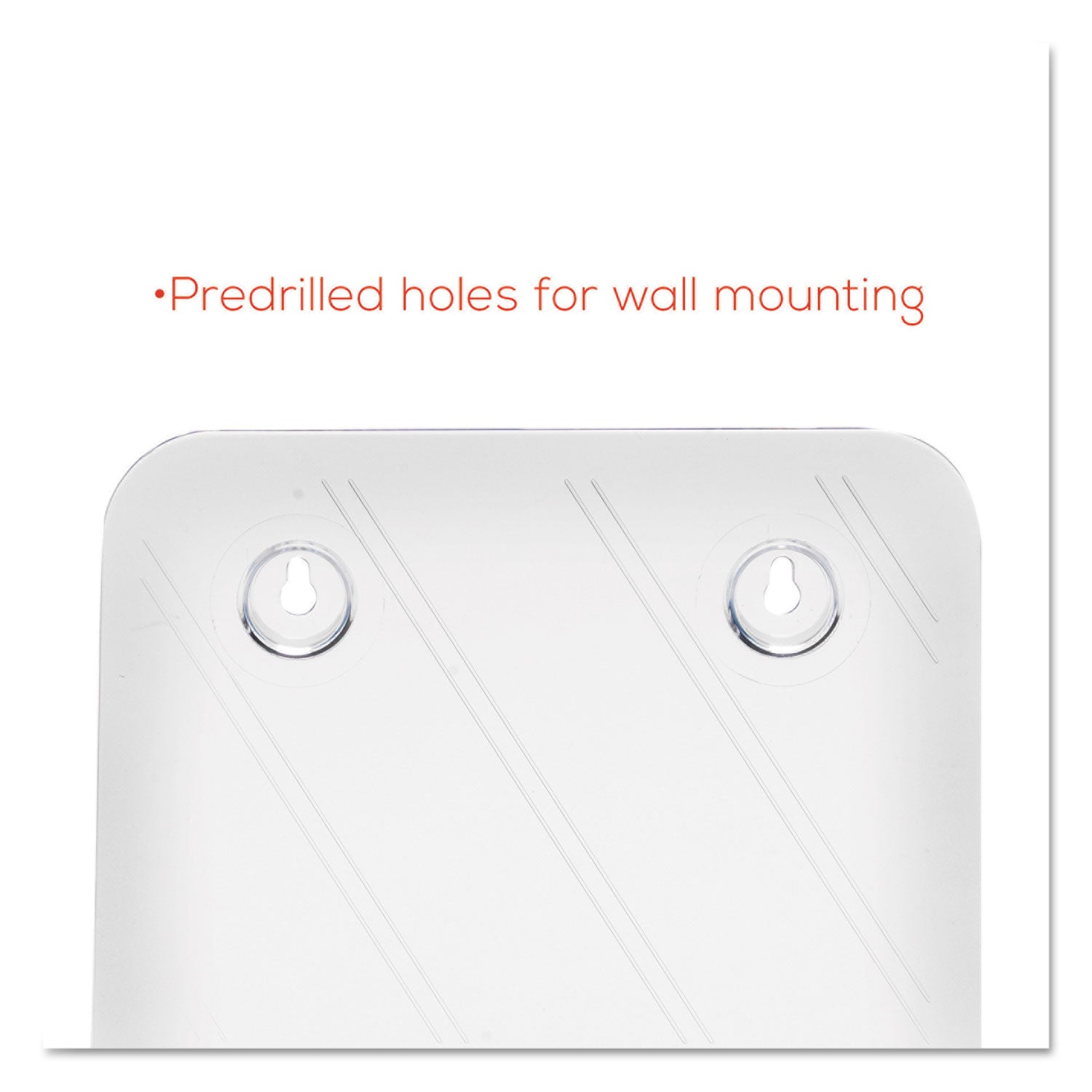 DocuHolder for Countertop/Wall-Mount, Magazine, 9.25w x 3.75d x 10.75h, Clear