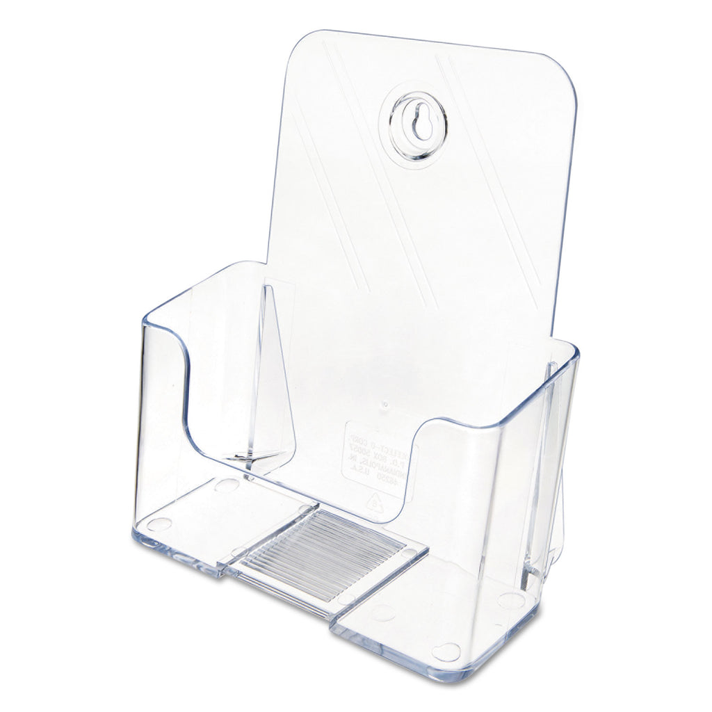 DocuHolder for Countertop/Wall-Mount, Booklet Size, 6.5w x 3.75d x 7.75h, Clear - 