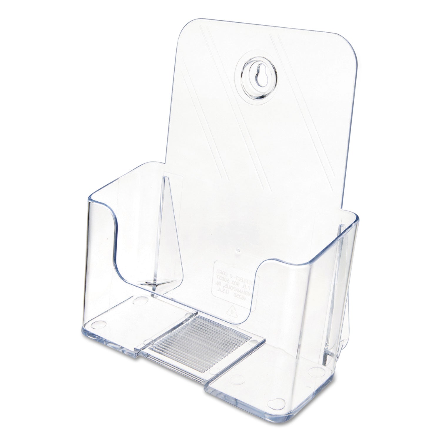 DocuHolder for Countertop/Wall-Mount, Booklet Size, 6.5w x 3.75d x 7.75h, Clear - 