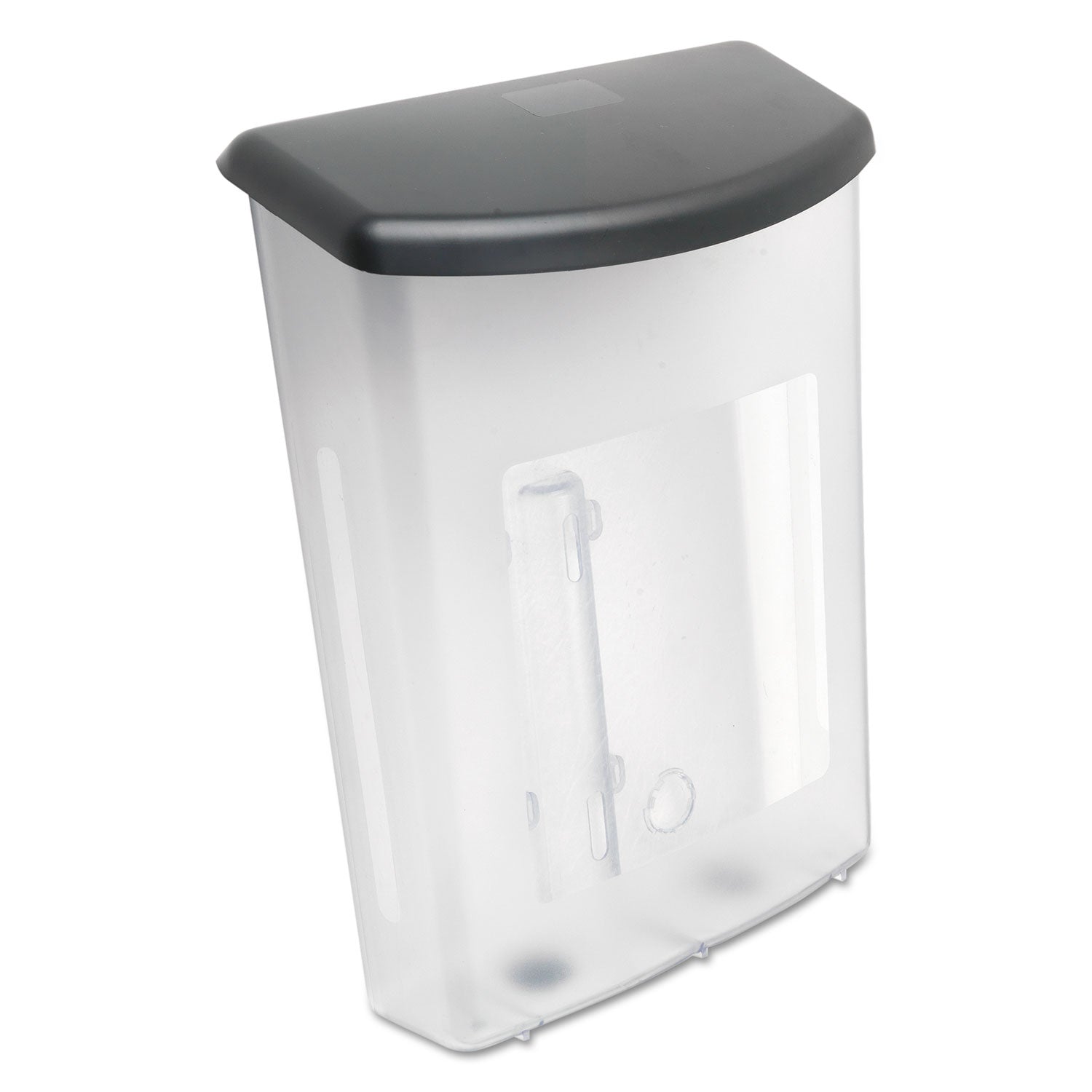 Outdoor Literature Box, 10w x 4.5d x 13.13h, Clear/Black - 