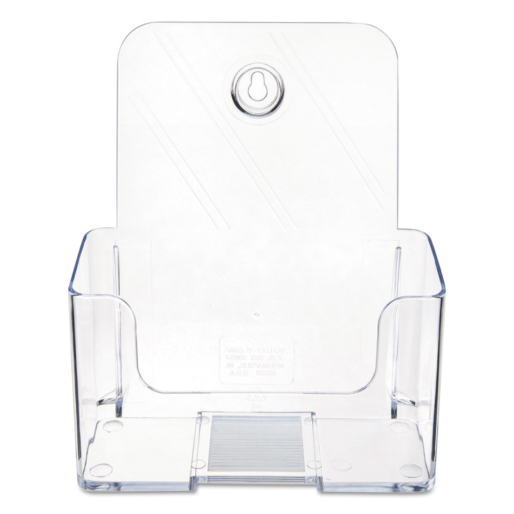 DocuHolder for Countertop/Wall-Mount, Booklet Size, 6.5w x 3.75d x 7.75h, Clear - 