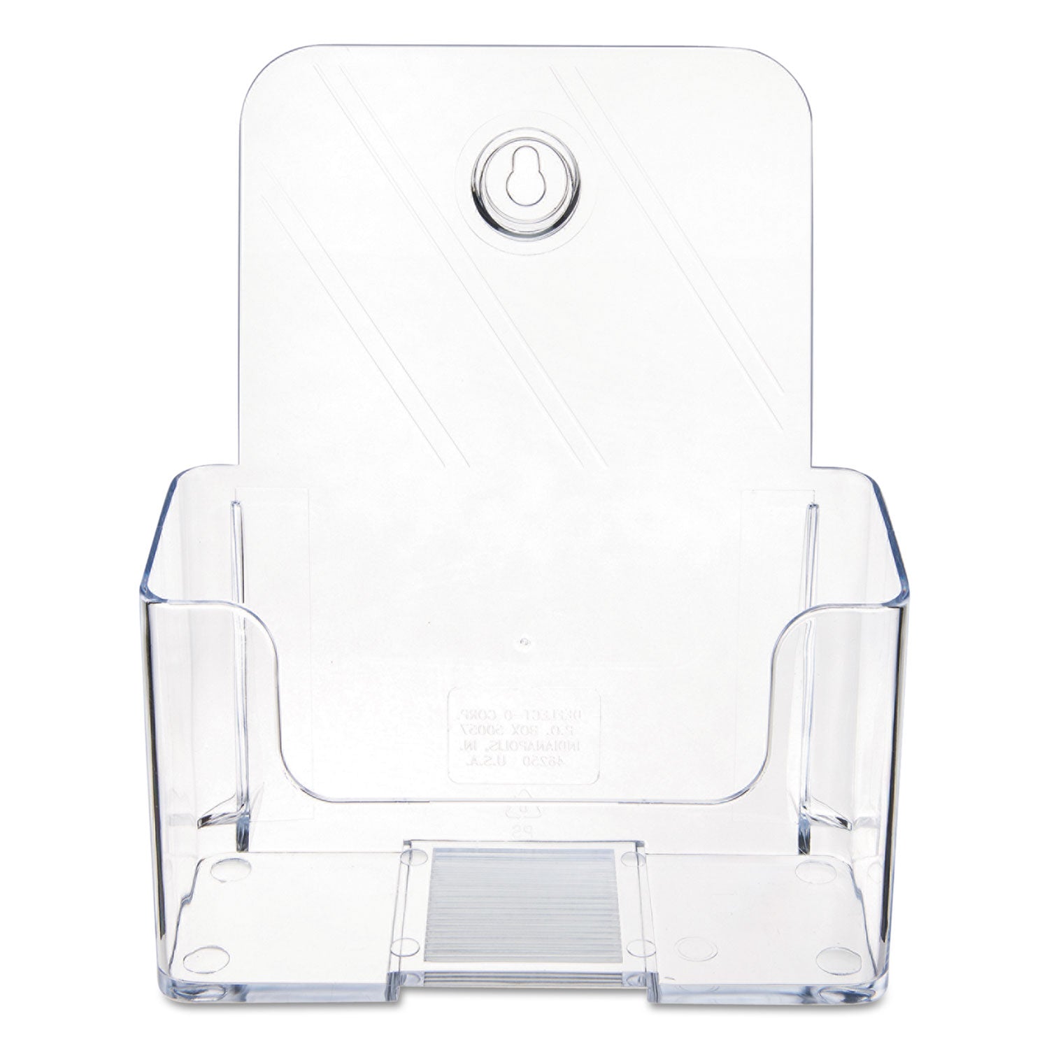 DocuHolder for Countertop/Wall-Mount, Booklet Size, 6.5w x 3.75d x 7.75h, Clear - 