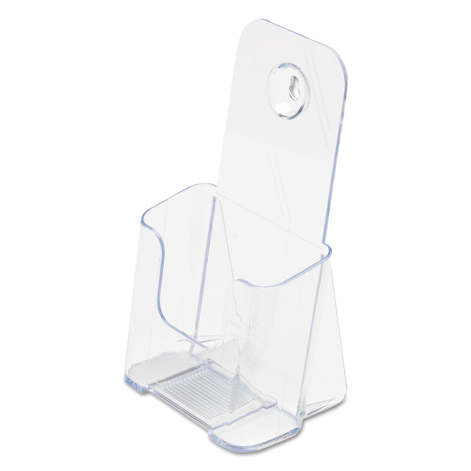 DocuHolder for Countertop/Wall-Mount, Leaflet Size, 4.25w x 3.25d x 7.75h, Clear - 