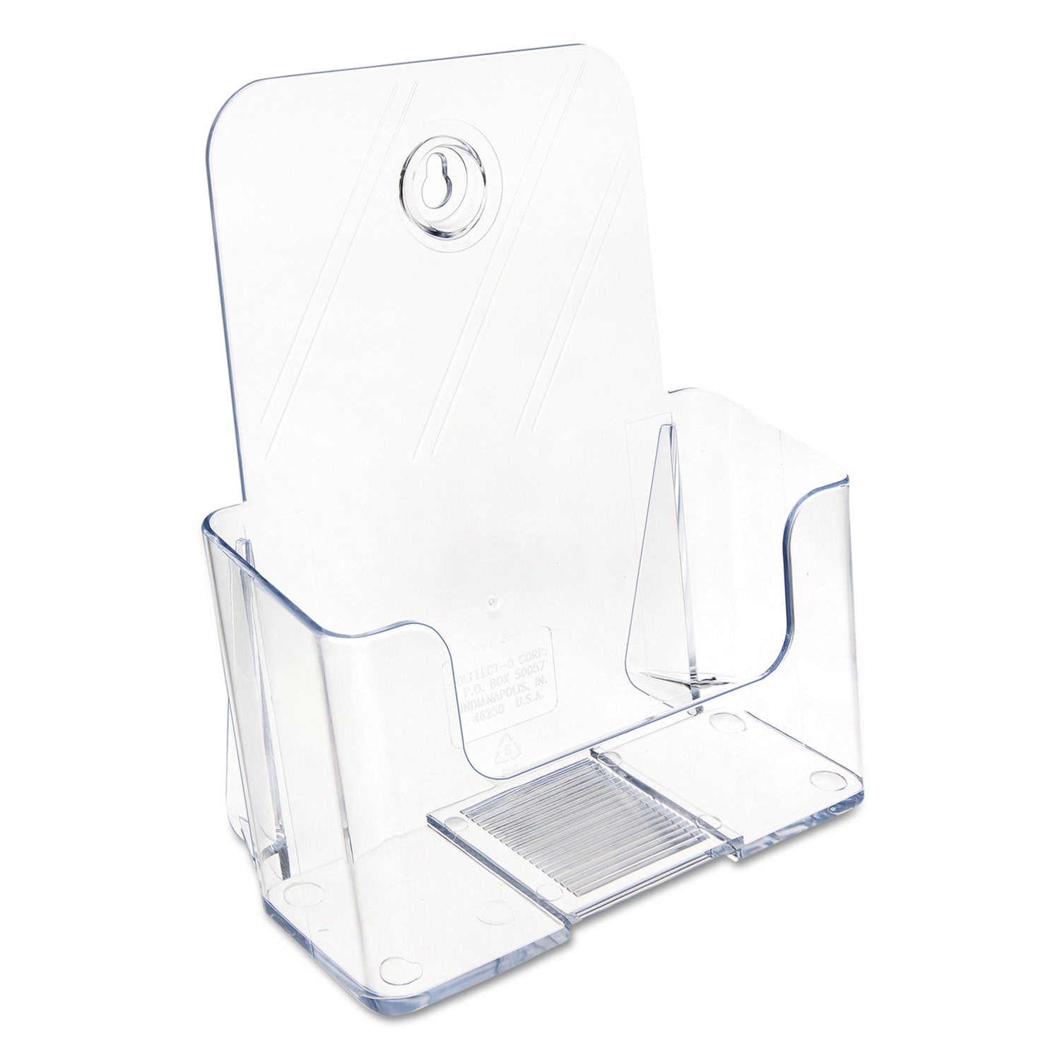 DocuHolder for Countertop/Wall-Mount, Booklet Size, 6.5w x 3.75d x 7.75h, Clear - 