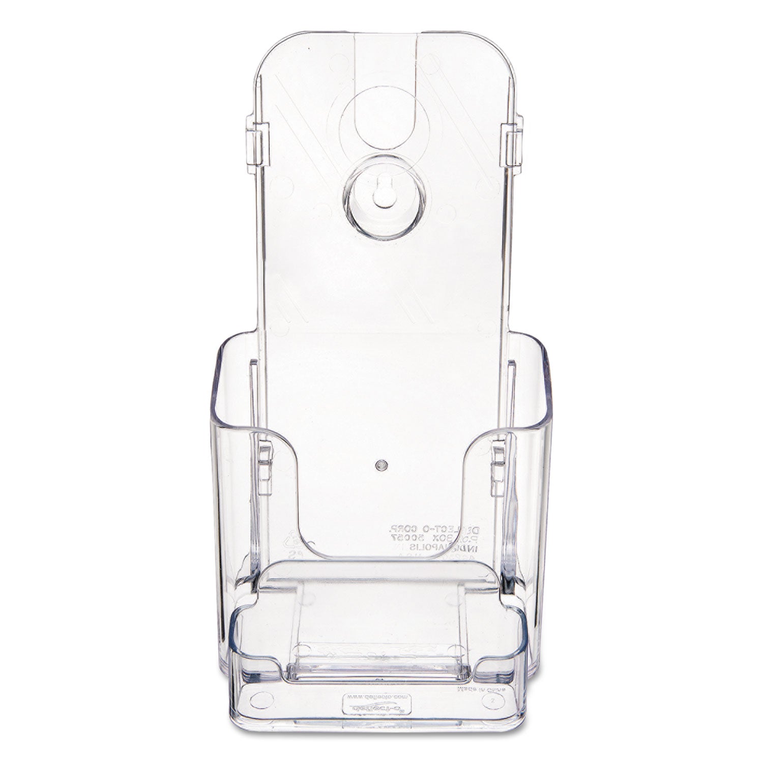 DocuHolder for Countertop/Wall-Mount w/Card Holder, 4.38w x 4.25d x 7.75h, Clear - 
