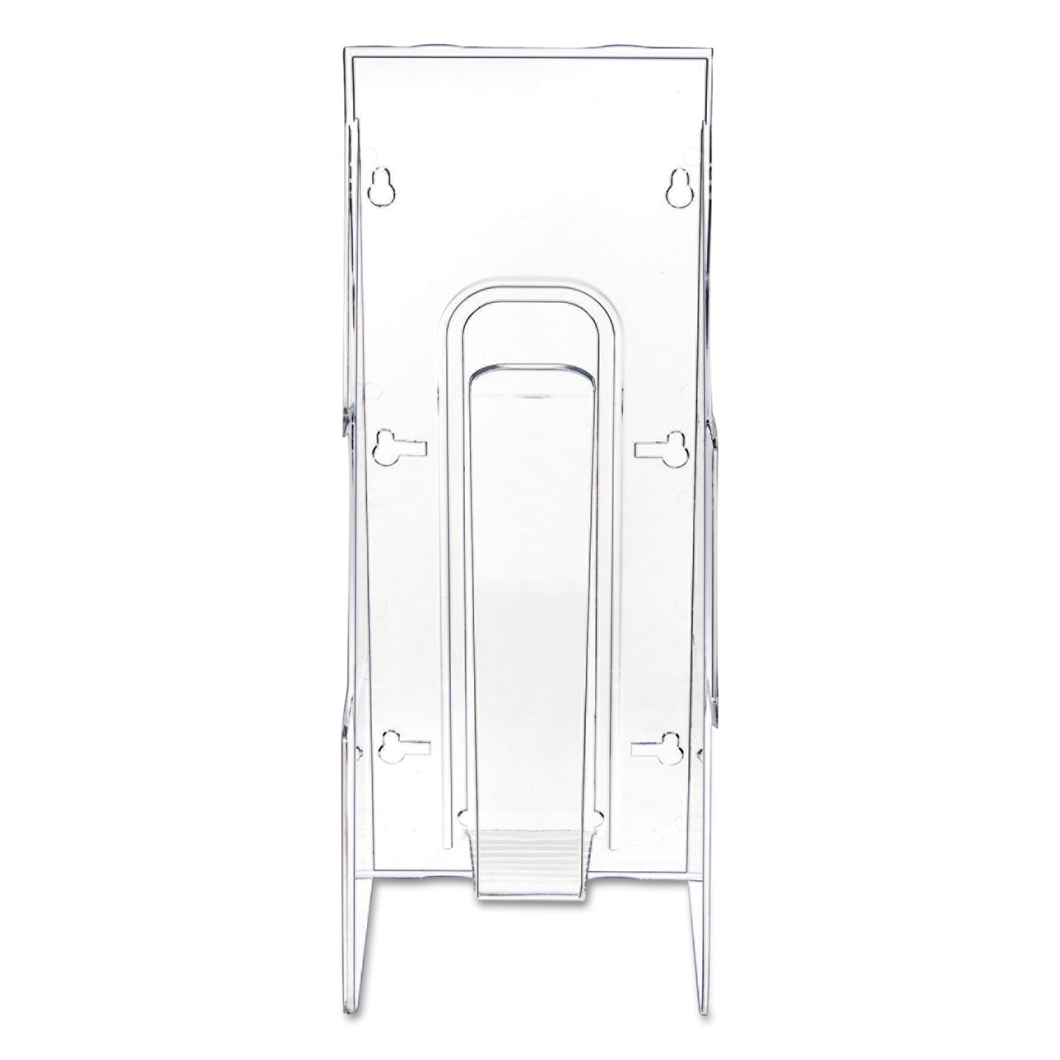 Stand-Tall Wall-Mount Literature Rack, Leaflet, 4.56w x 3.25d x 11.88h, Clear - 