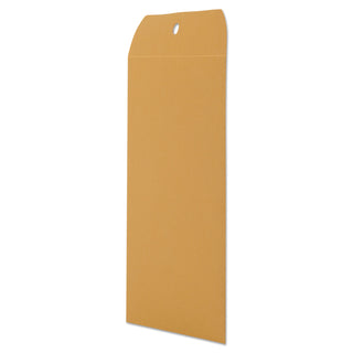 Kraft Clasp Envelope, #55, Square Flap, Clasp/Gummed Closure, 6 x 9, Brown Kraft, 100/Box - 