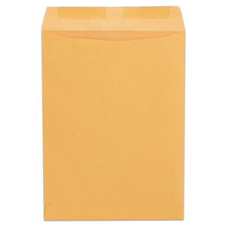 Catalog Envelope, 24 lb Bond Weight Paper, #10 1/2, Square Flap, Gummed Closure, 9 x 12, Brown Kraft, 250/Box - 