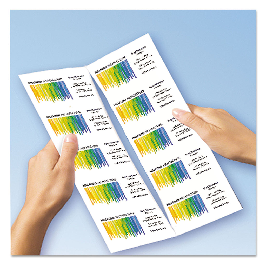 Clean Edge Business Cards, Laser, 2 x 3.5, White, 400 Cards, 10 Cards/Sheet, 40 Sheets/Box