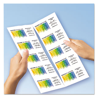 Clean Edge Business Cards, Laser, 2 x 3.5, White, 400 Cards, 10 Cards/Sheet, 40 Sheets/Box