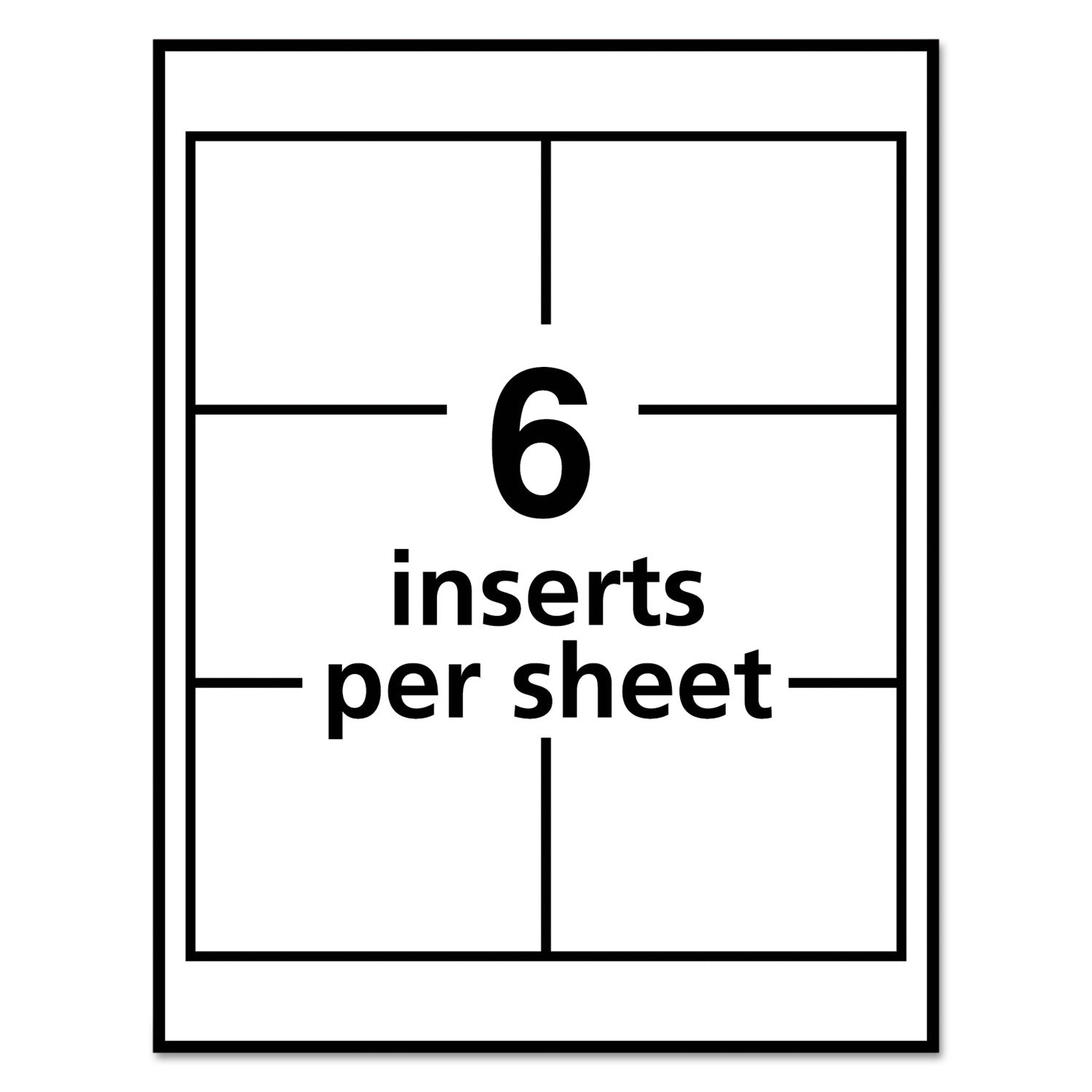 Name Badge Insert Refills, Horizontal/Vertical, 3 x 4, White, 300/Box