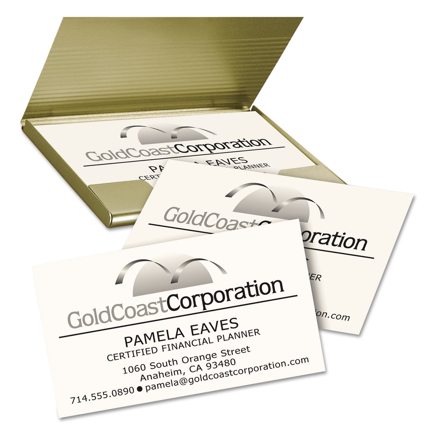 Clean Edge Business Cards, Laser, 2 x 3.5, Ivory, 200 Cards, 10 Cards/Sheet, 20 Sheets/Pack - 