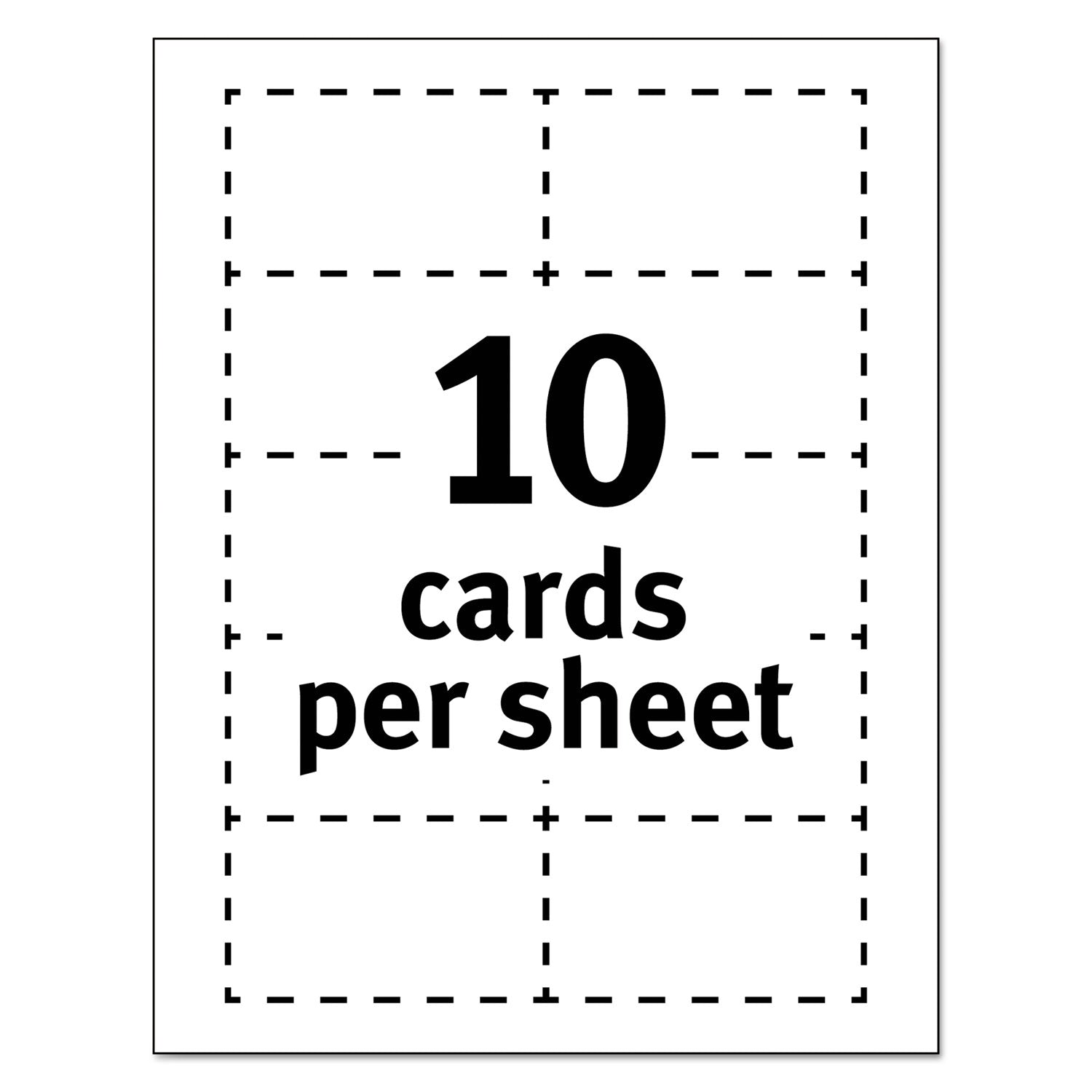True Print Clean Edge Business Cards, Inkjet, 2 x 3.5, White, 200 Cards, 10 Cards/Sheet, 20 Sheets/Pack