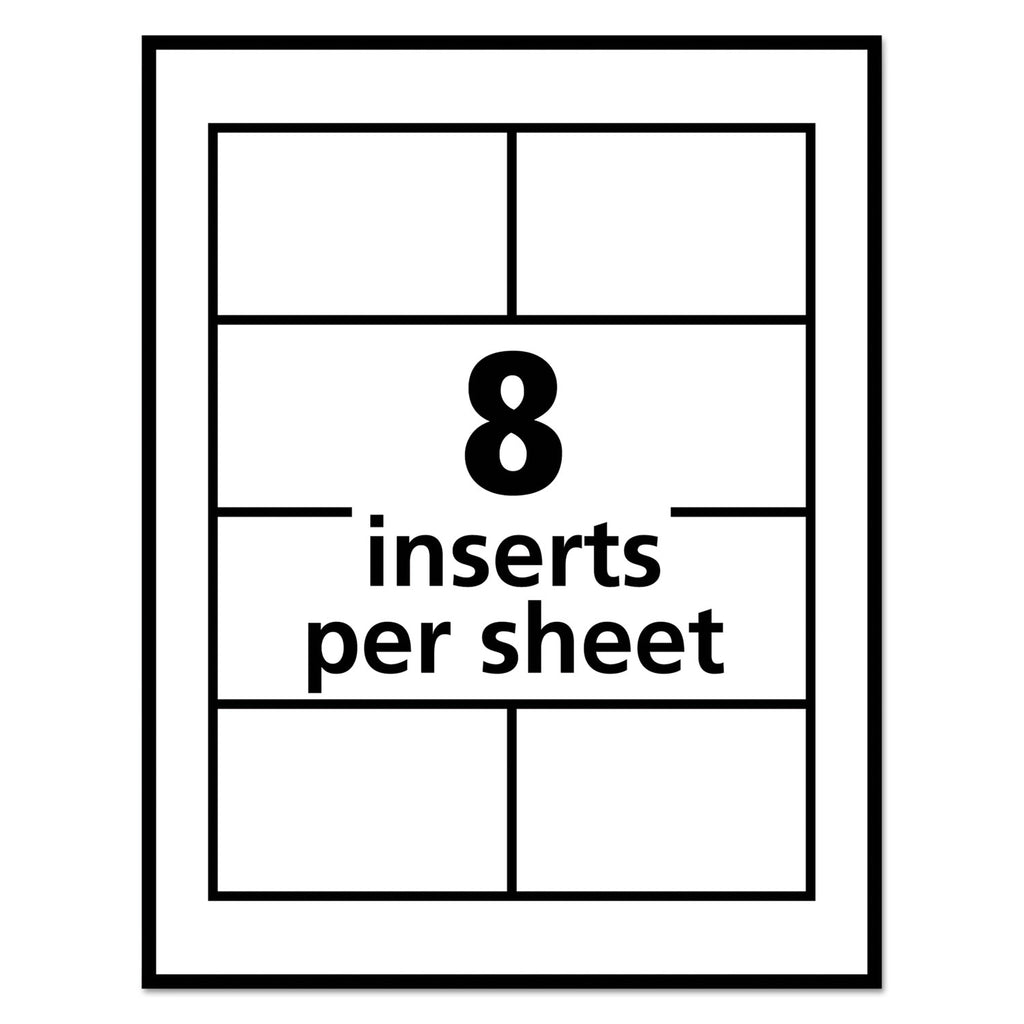 Pin-Style Badge Holder with Laser/Inkjet Insert, Top Load, 3.5 x 2.25, White, 100/Box