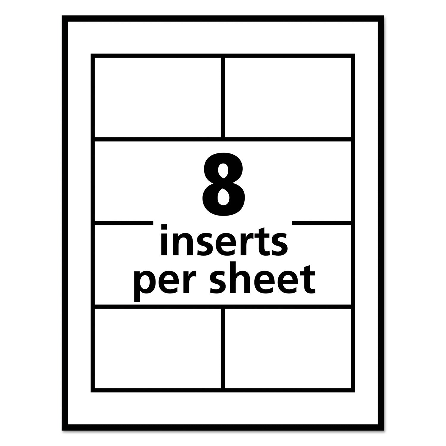 Pin-Style Badge Holder with Laser/Inkjet Insert, Top Load, 3.5 x 2.25, White, 100/Box