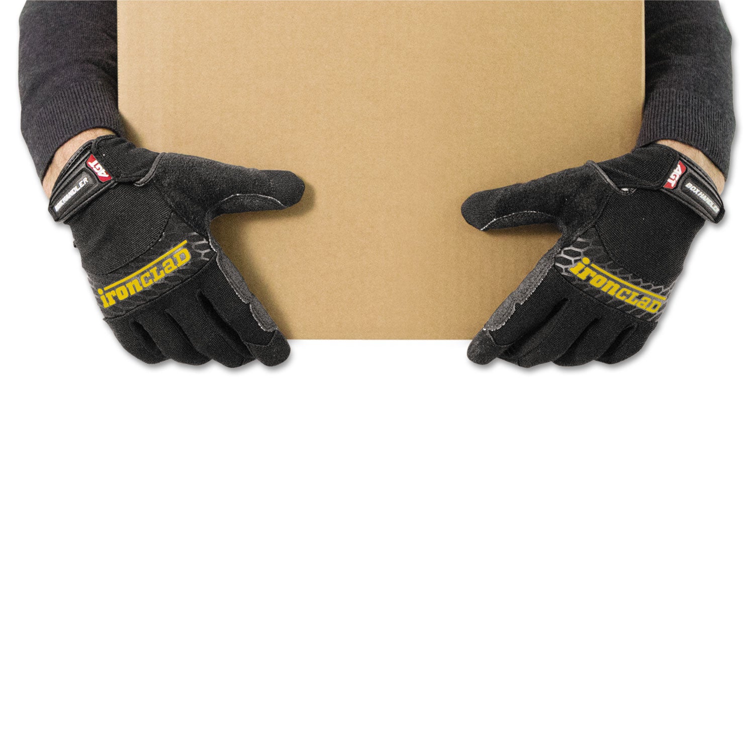 Box Handler Gloves, Black, Medium, Pair - 