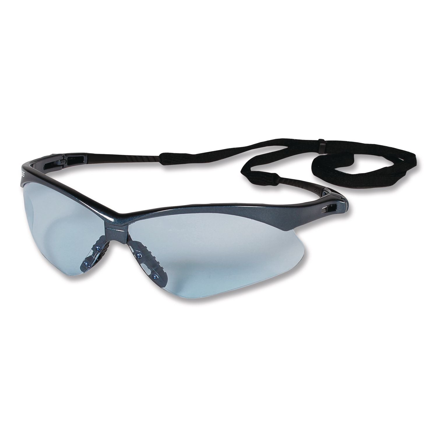 V30 Nemesis Safety Glasses, Blue Frame, Light Blue Uncoated Lens, 12/Box