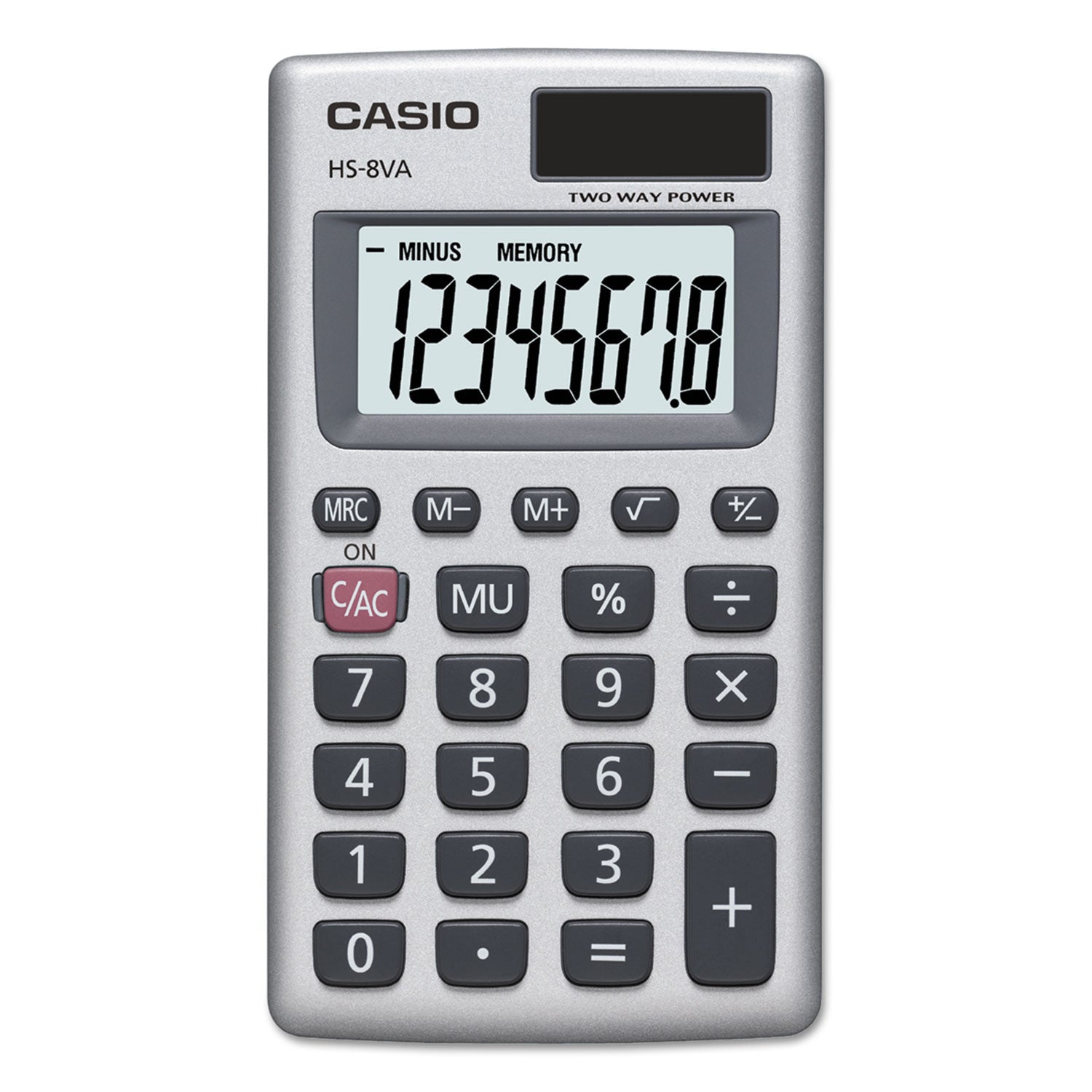 hs-8va-handheld-calculator-8-digit-lcd-silver_csohs8va - 1