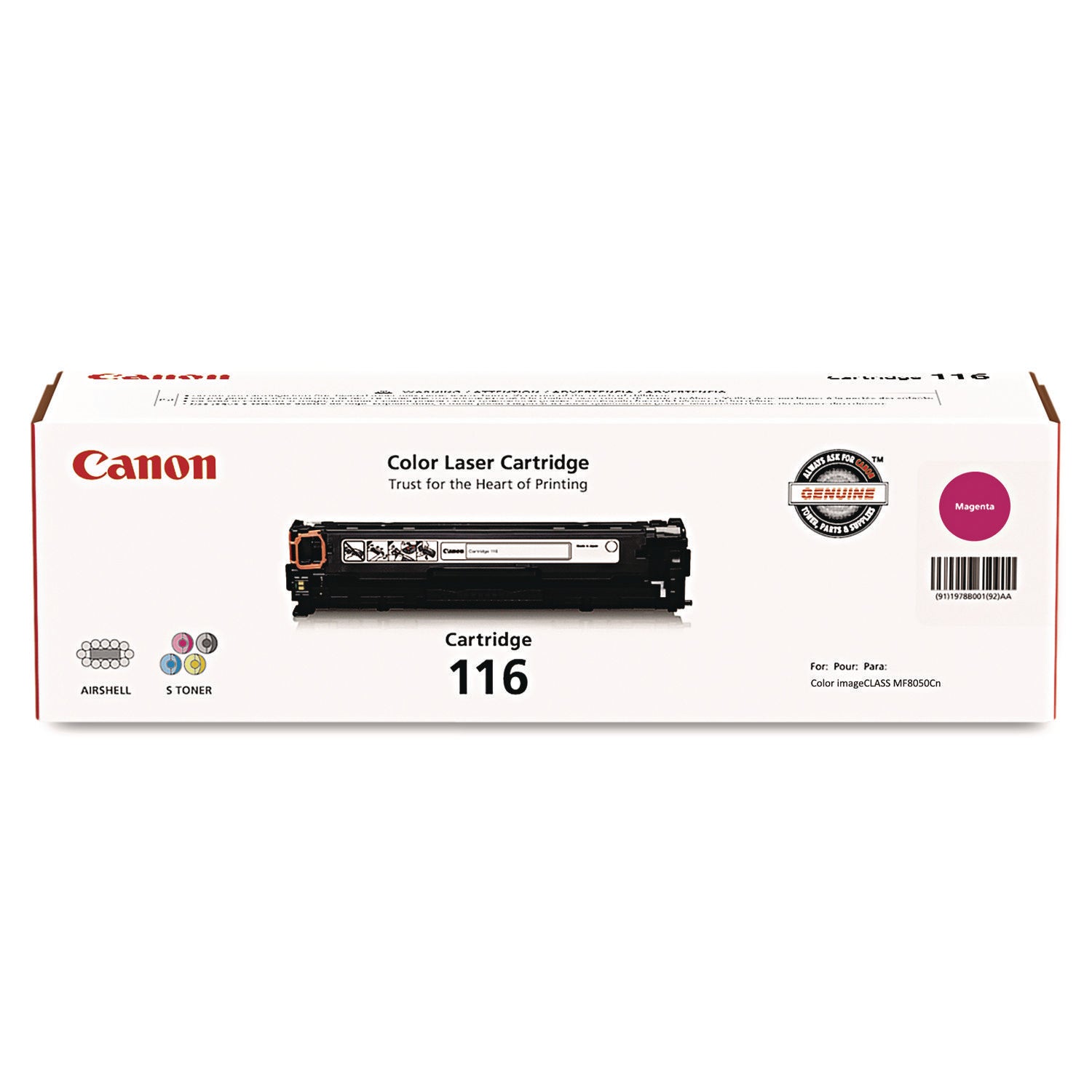 1978B001 (116) Toner, 1,500 Page-Yield, Magenta