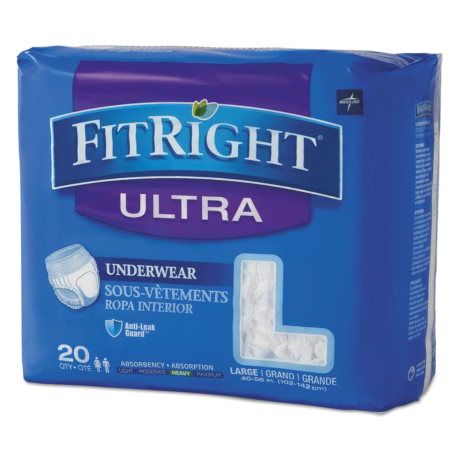 fitright-ultra-protective-underwear-large-40-to-56-waist-20-pack-4-pack-carton_miifit23505act - 1