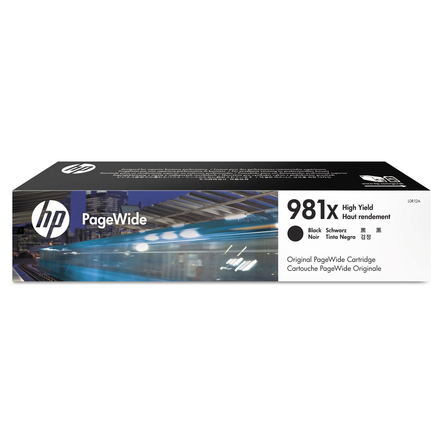 HP 981X, (L0R12A) High-Yield Black Original PageWide Cartridge