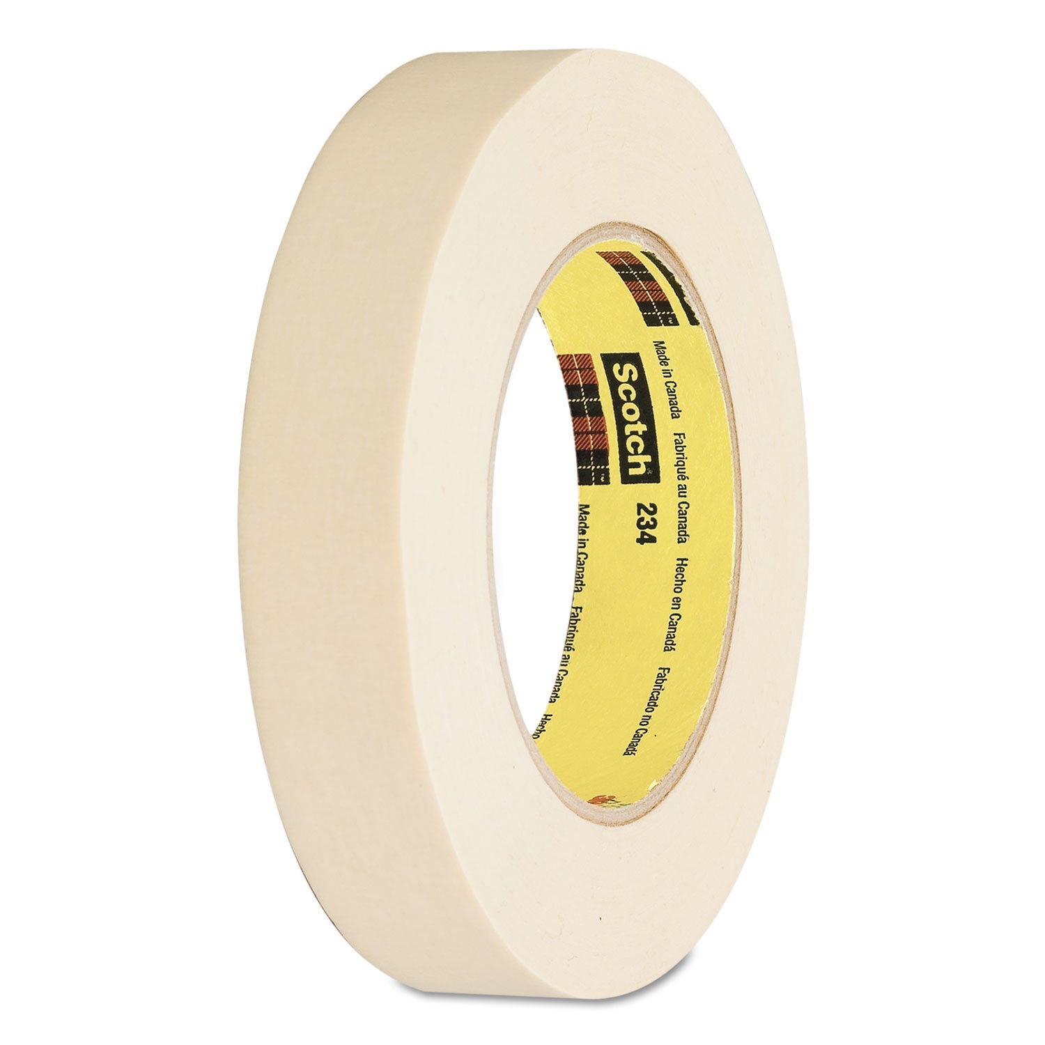 General Purpose Masking Tape 234, 3" Core, 12 mm x 55 m, Tan - 