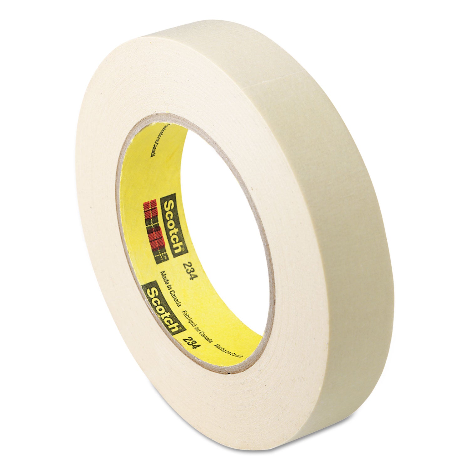 General Purpose Masking Tape 234, 3" Core, 24 mm x 55 m, Tan - 