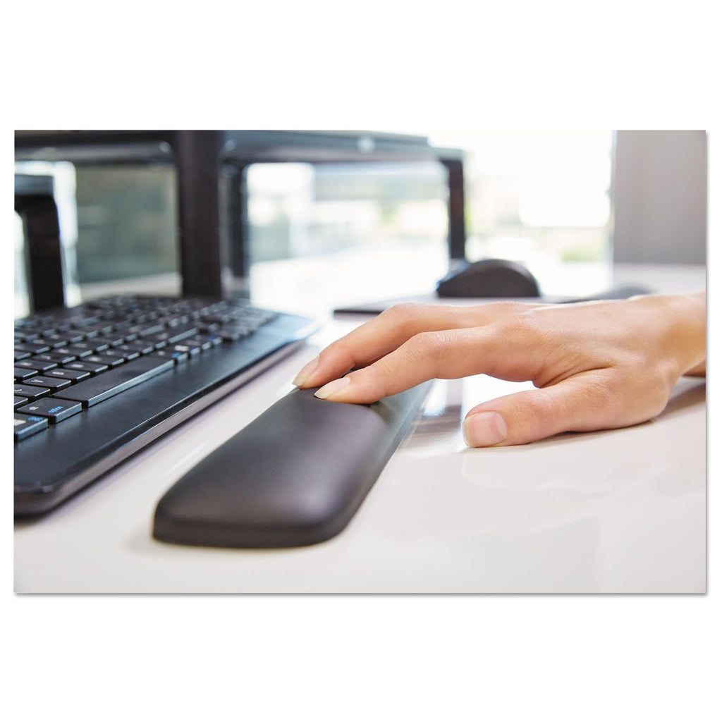 Gel Wrist Rest for Keyboards, 19 x 2, Black