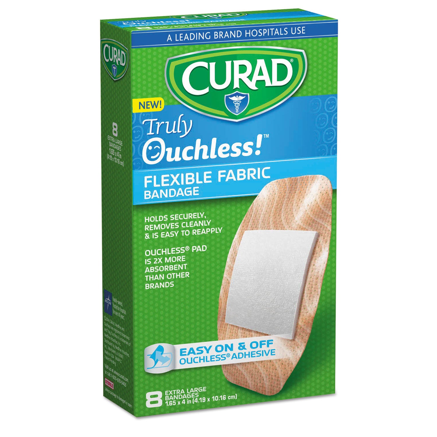 ouchless-flex-fabric-bandages-165-x-4-8-box_miicur5003v1 - 1