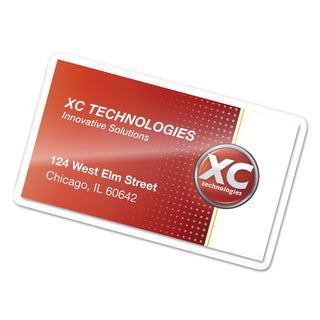 Laminating Pouches, 5 mil, 4.25" x 2.5", Gloss Clear, 25/Pack - 