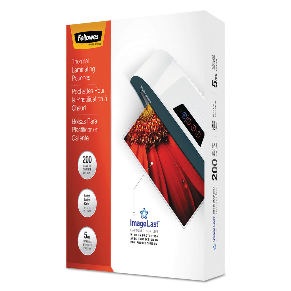ImageLast Laminating Pouches with UV Protection, 5 mil, 9" x 11.5", Clear, 200/Pack - 