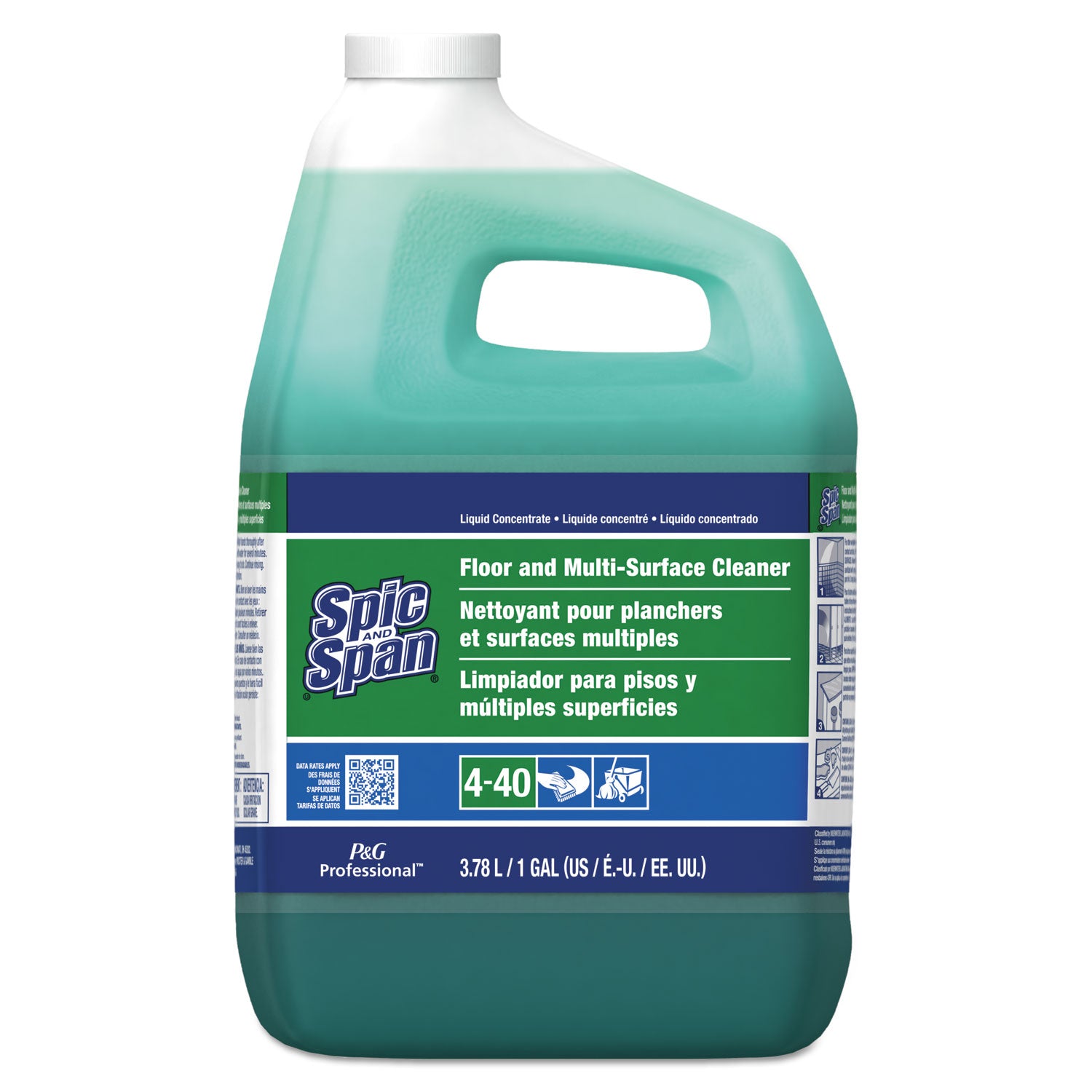 Liquid Floor Cleaner, 1 gal Bottle, 3/Carton - 2