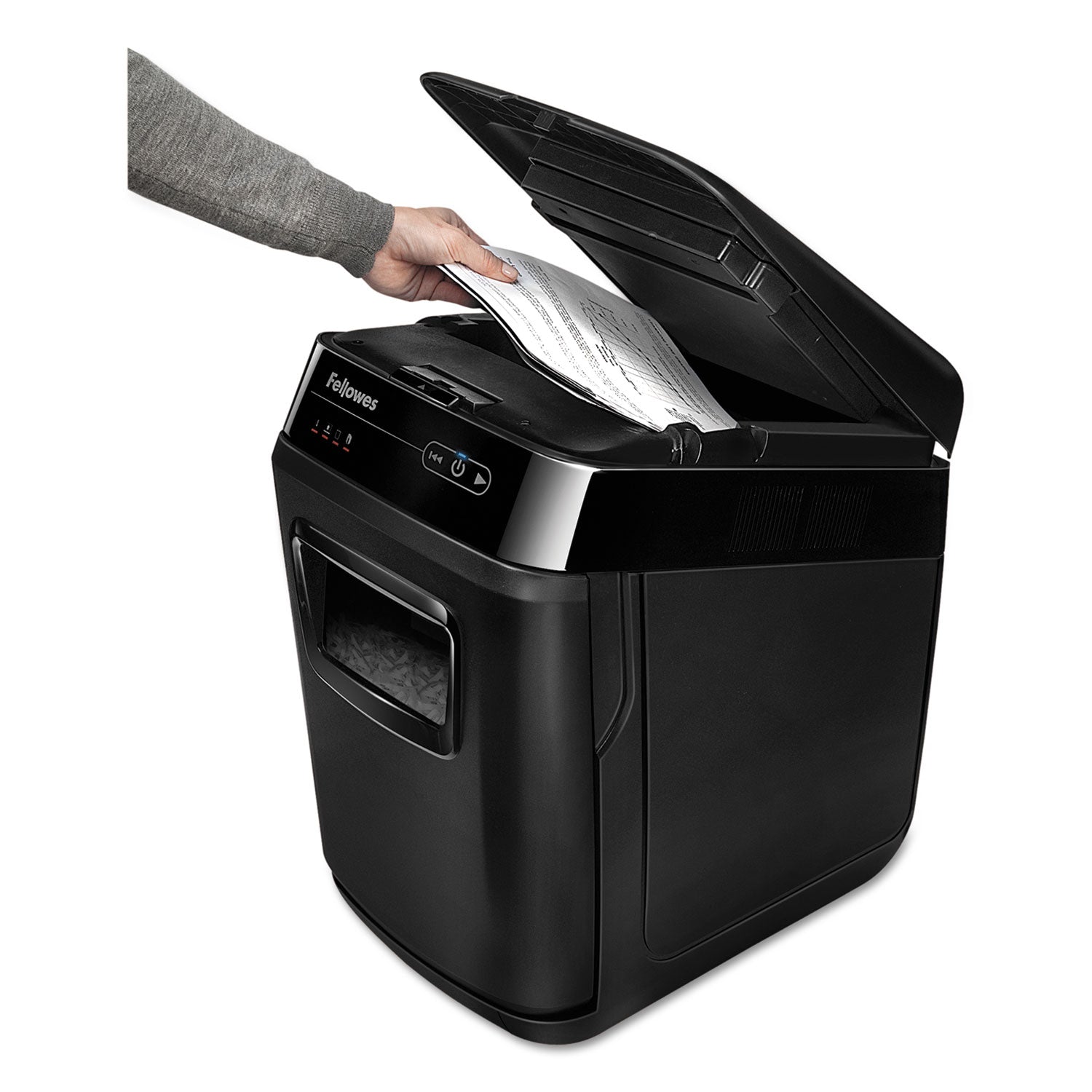 AutoMax 200C Auto Feed Cross-Cut Shredder, 200 Auto/10 Manual Sheet Capacity - 