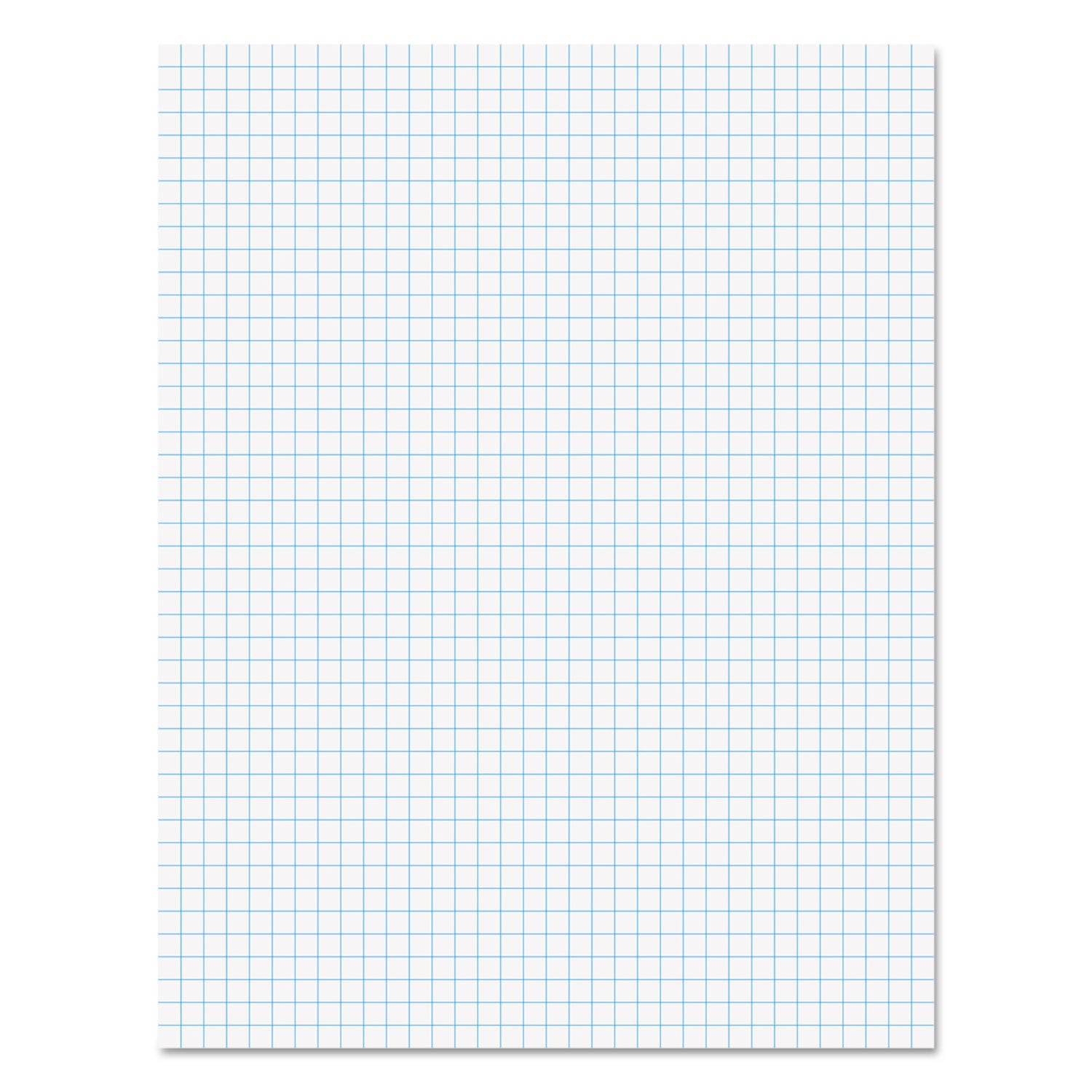 Quadrille Pads, Quadrille Rule (4 sq/in), 50 White (Standard 15 lb Bond) 8.5 x 11 Sheets - 