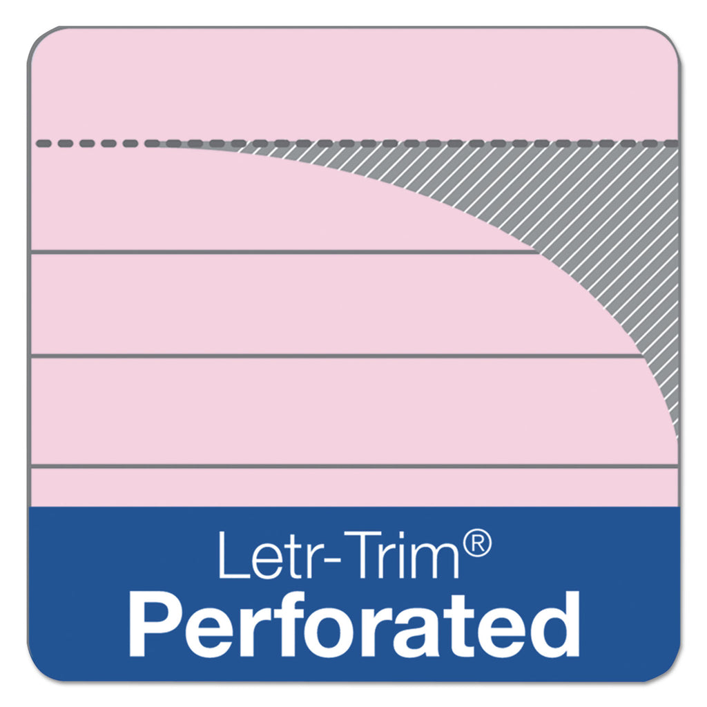 Prism + Colored Writing Pads, Narrow Rule, 50 Pastel Pink 5 x 8 Sheets, 12/Pack