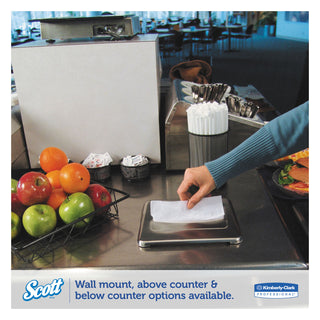 MegaCartridge Napkins, 1-Ply, 8 2/5 x 6 1/2, White, 875/Pack, 6 Packs/Carton