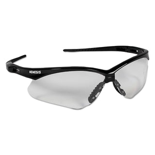Nemesis Safety Glasses, Black Frame, Clear Lens - 