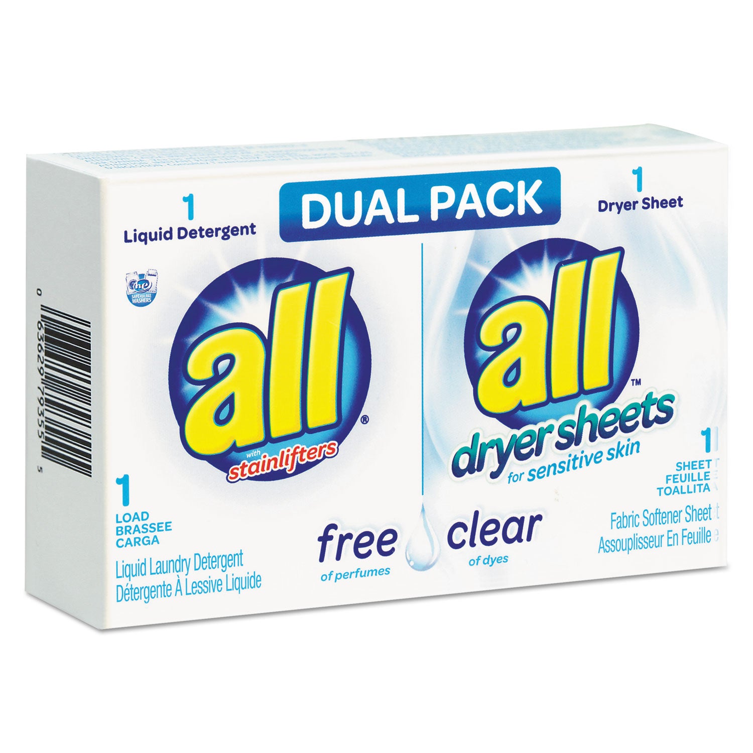 free-clear-he-liquid-laundry-detergent-dryer-sheet-dual-vend-pack-100-ctn_ven2979355 - 1