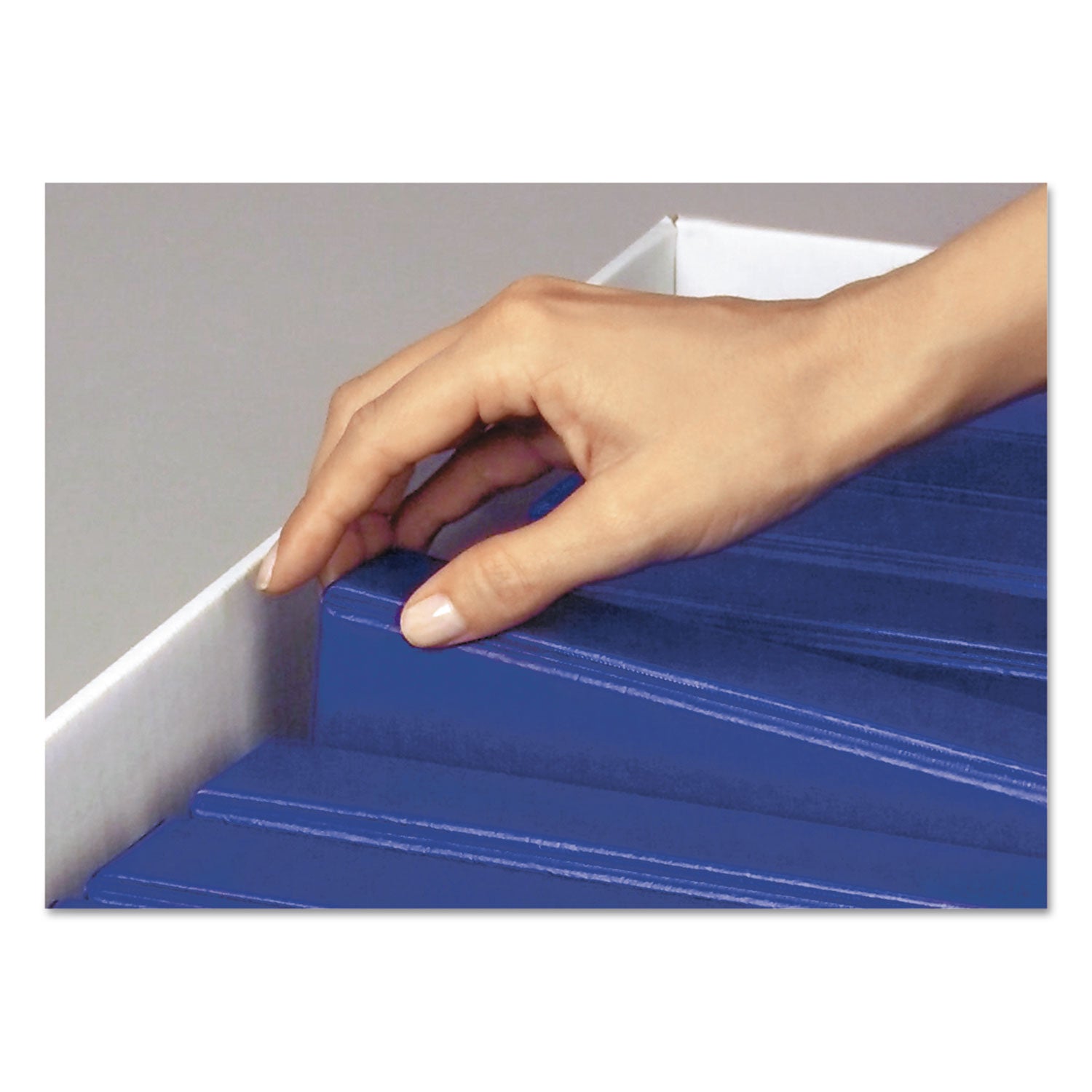 BINDERBOX Storage Boxes, Letter Files, 13.13" x 20.13" x 12.38", White/Blue, 12/Carton - 