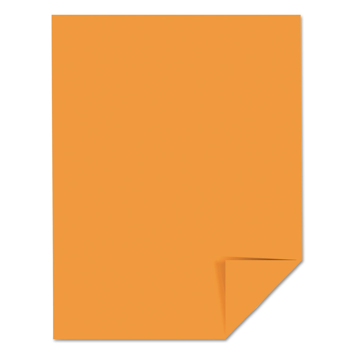 Color Cardstock, 65 lb Cover Weight, 8.5 x 11, Cosmic Orange, 250/Pack - 