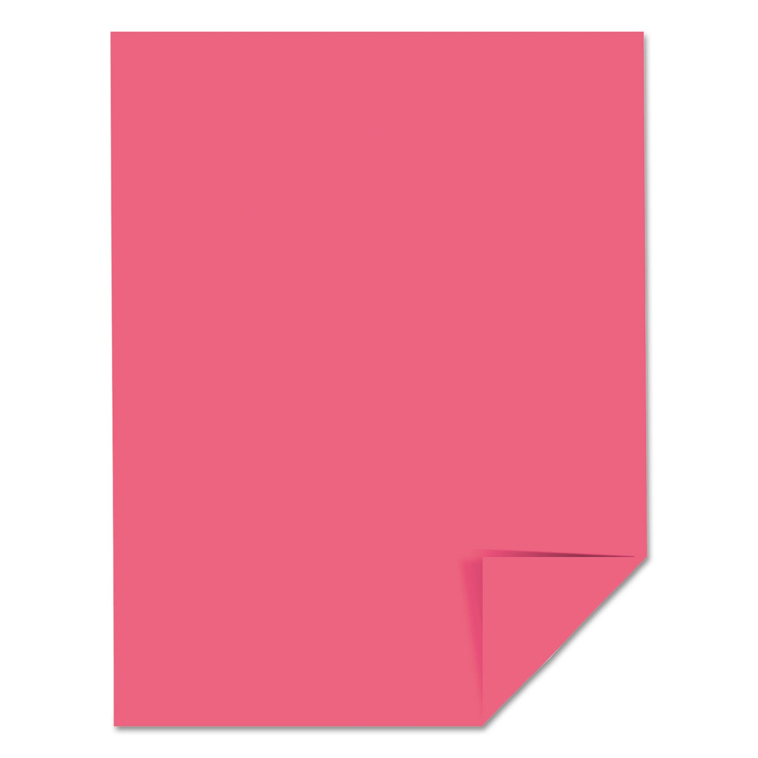 Color Cardstock, 65 lb Cover Weight, 8.5 x 11, Plasma Pink, 250/Pack - 