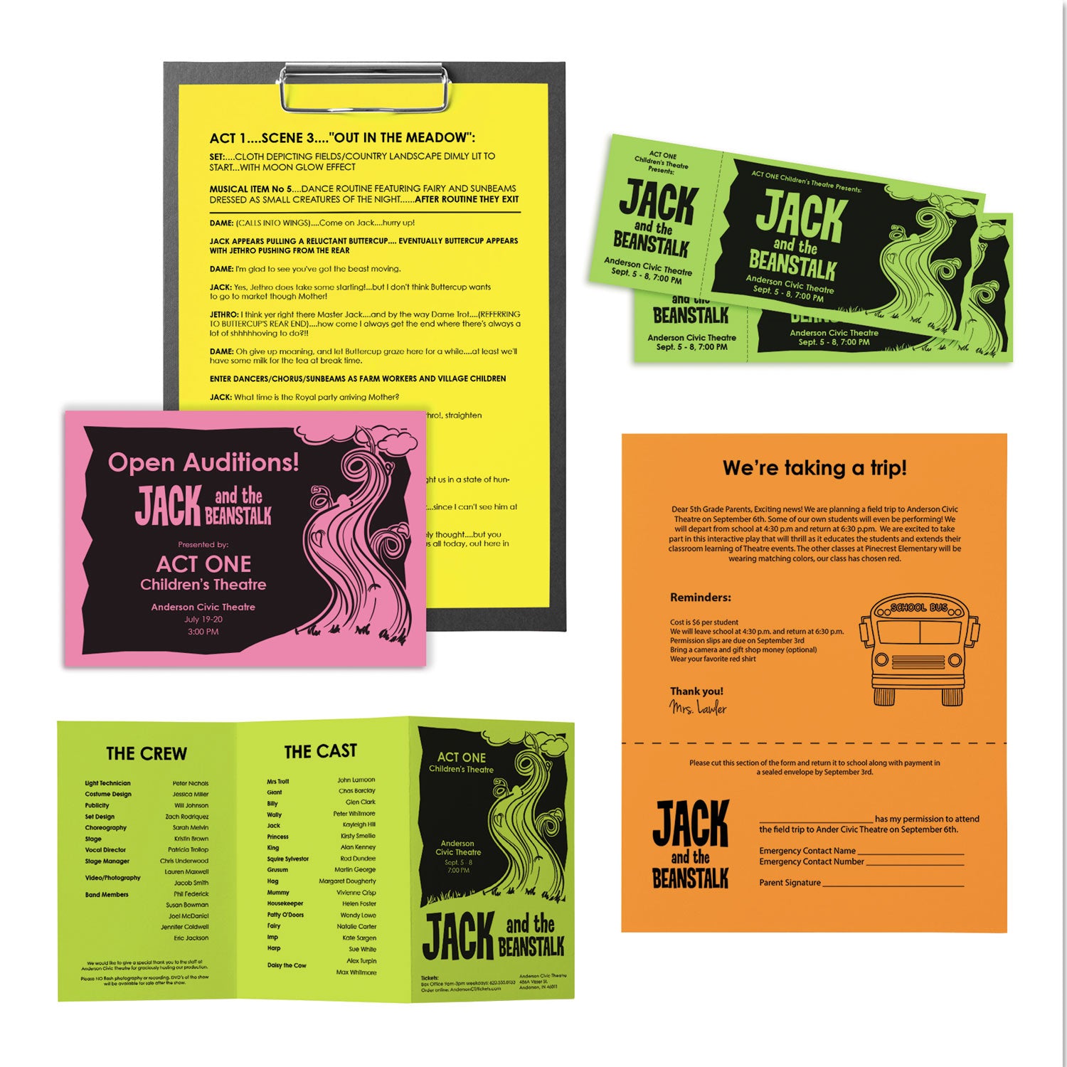 Color Paper - "Neon" Assortment, 24 lb Bond Weight, 8.5 x 11, Assorted Neon Colors, 500/Ream