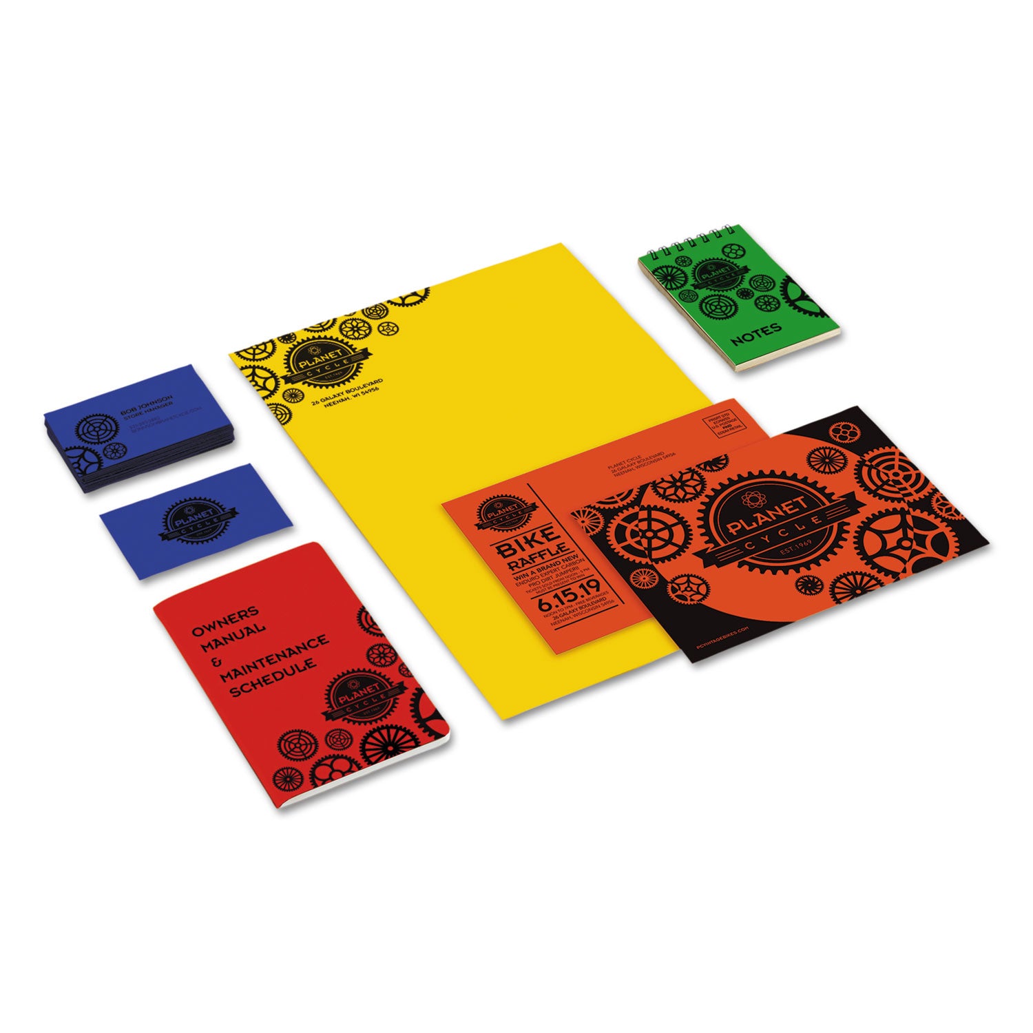 Color Cardstock -"Primary" Assortment, 65 lb Cover Weight, 8.5 x 11, Assorted, 50/Pack