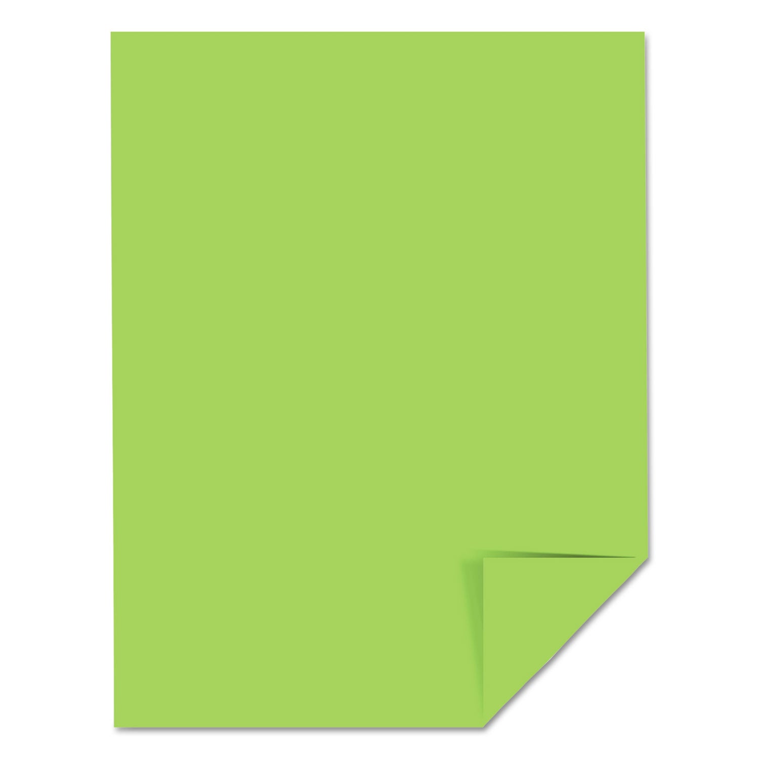 Color Cardstock, 65 lb Cover Weight, 8.5 x 11, Martian Green, 250/Pack - 