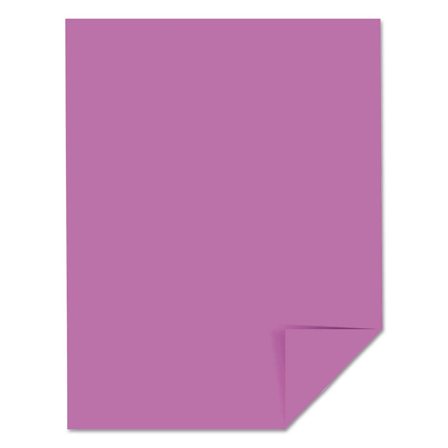 Color Cardstock, 65 lb Cover Weight, 8.5 x 11, Outrageous Orchid, 250/Pack - 